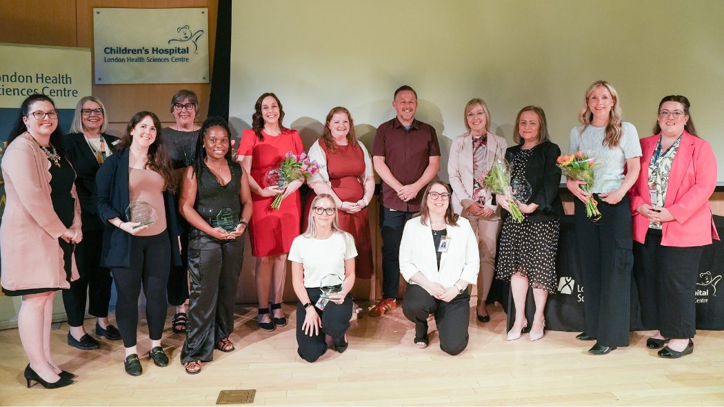 Group photo of Nursing Recognition Award recipients