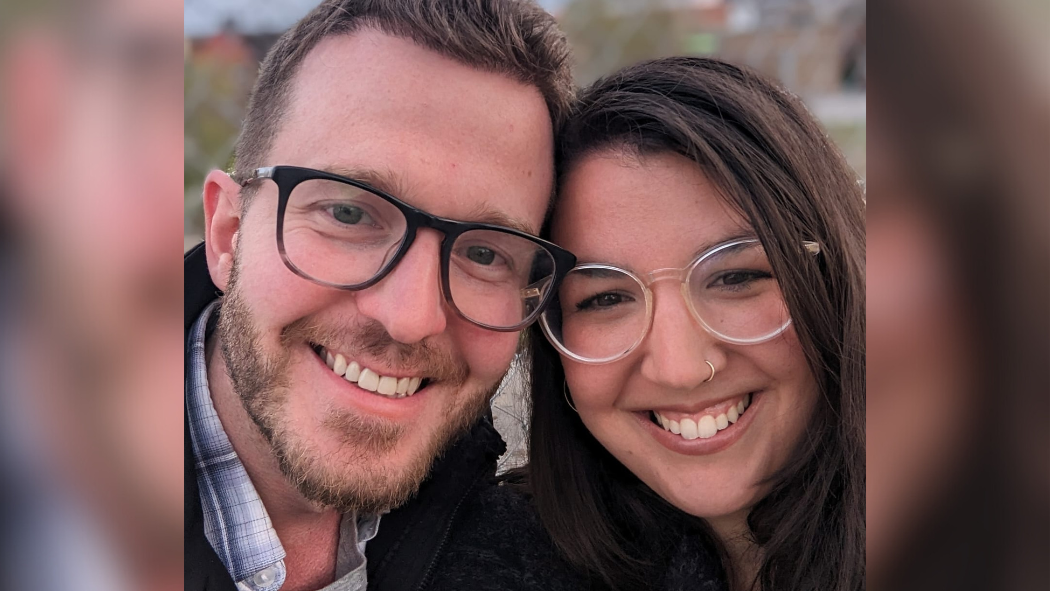A selfie of Julide and her partner Benjamin