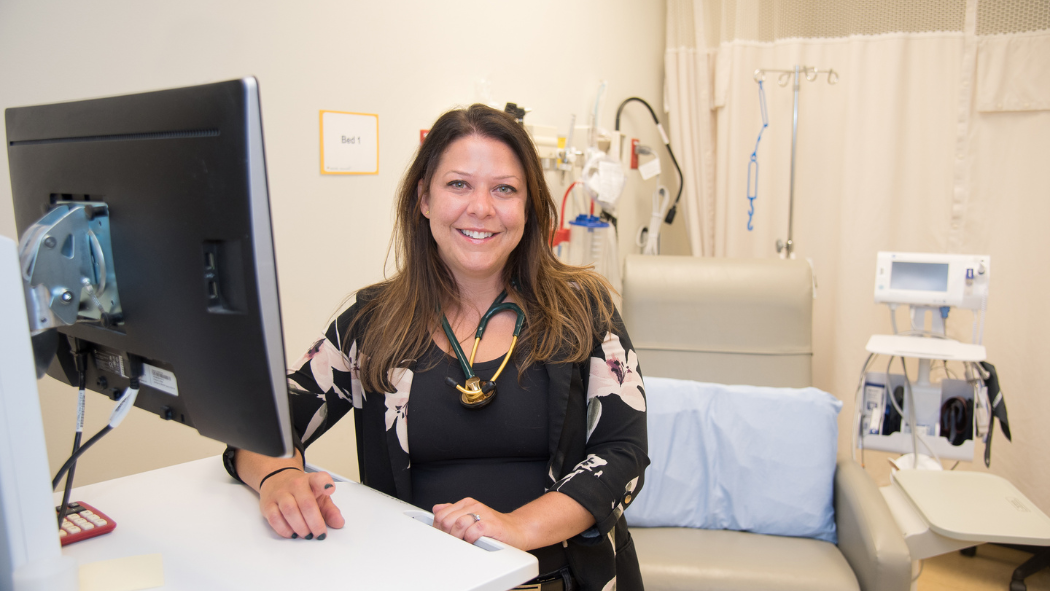 Deane Mulcahy, Nurse Practitioner, in the Systemic Therapy Assessment Clinic