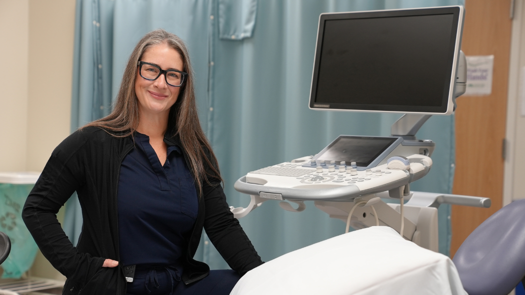 Dr. Erin Lovett in the Women's Minor Procedure Room