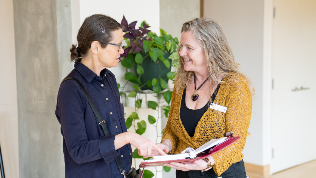 Spiritual Care Practitioners Catherine Regush and BJ Dunbar